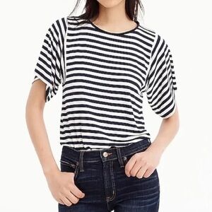 J. Crew Striped Tee Blouse L